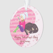 Meisje verliefd ornament (voorkant)