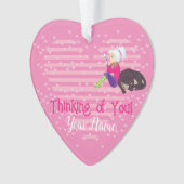 Meisje verliefd ornament (voorkant)