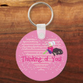 Meisje verliefd sleutelhanger (Voorkant)