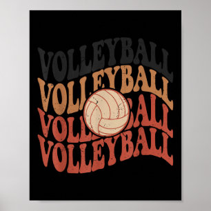 Meisje Volleybal T Shirt Tiener Vrouwen Mama Schat Poster