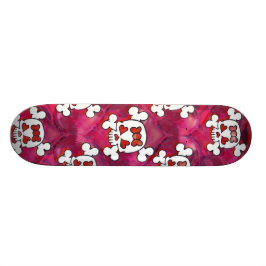 Meisje voor de huid en de harten skateboard
