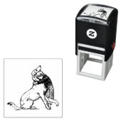 meisje vrouw zelfinktende stempel (In situ)