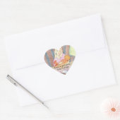 Meisje w teddybeer hart Stickers - liefde is gedul (Envelop)