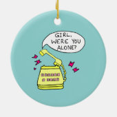 Meisje was jij alleen? Kerst ornament (Achterkant)