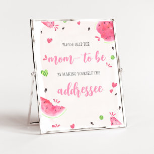 Meisje Watermeloen Baby Shower Envelope Station Bo Poster