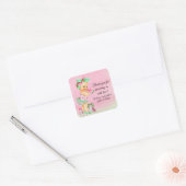 Meisje Watermeloen Baby Shower Stickers (Envelop)