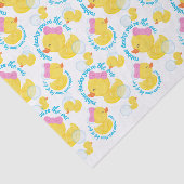 Meisje Waterverf Rubber Ducky Je bent de One Party Tissuepapier (Detail)