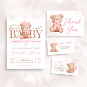 Meisje we kunnen nauwelijks wachten Baby shower Kaart