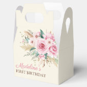 Meisje Wildflower 1e verjaardagsfeestje Bedankdoosjes (Geopend)