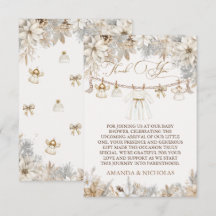 Meisje Winter Bloemen Baby Shower