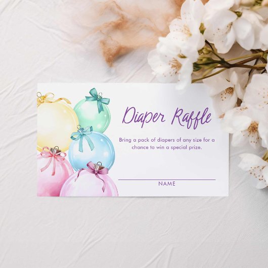 Meisje Winter Kerstluier Raffle Ticket Informatiekaartje