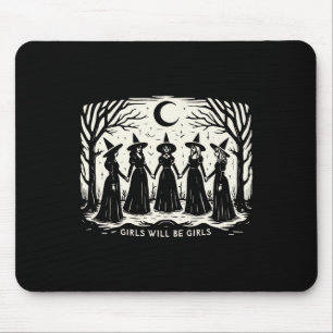 Meisje wordt Girls Witch Spooky Season Hall Muismat