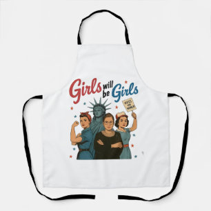 Meisje wordt Meisje Feminisme Gelijkheid Vrouwen R Schort