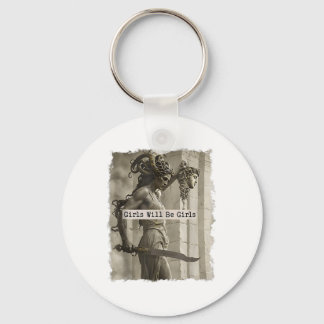 Meisje wordt Meisjes Medusa Tanktop_1 Sleutelhanger