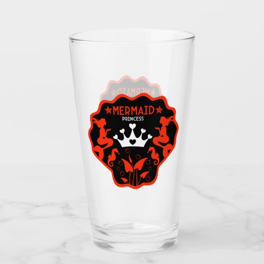 Meisje Zeemeermin Prinses Glas (Voorkant)