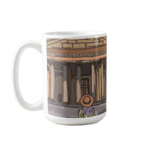 Meisje zit voor het Pantheon in Rome.