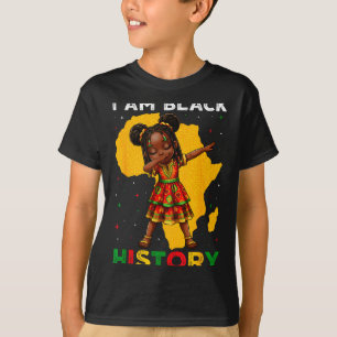 Meisje Zwarte Geschiedenis Maand Afro-Amerikaans A T-shirt
