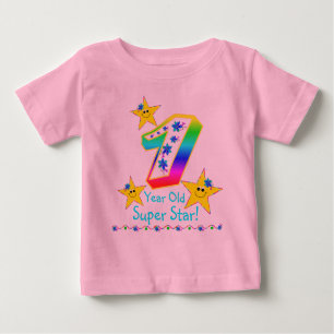 Meisjes 1 jaar oud superster Shirt