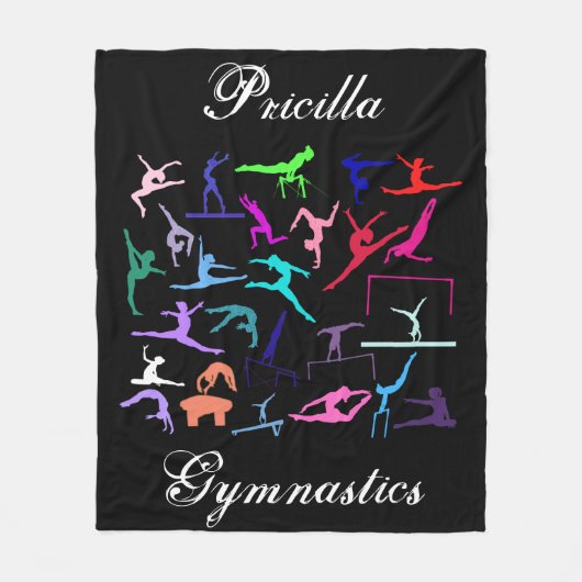 Meisjes 25 Gymnastiek Gepersonaliseerd Fleece Deken (Voorkant)