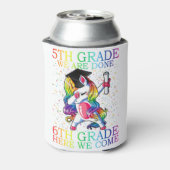 Meisjes 5th Grade Afstuderen Magical Unicorn Gift Blikjeskoeler (Blikje Achterkant)
