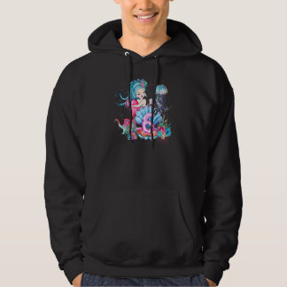 Meisjes 6e verjaardag zeemeermin verjaardagsfeestj hoodie