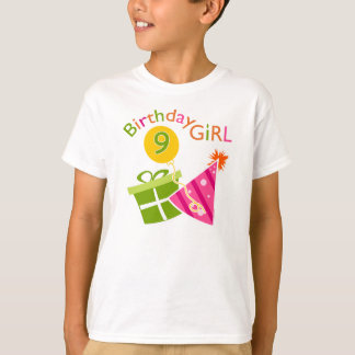 Meisjes 9th Birthday T-shirt