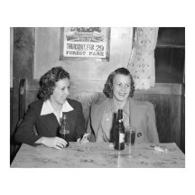 Meisjes aan de Bar, 1940. Oude foto
