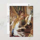 Meisjes aan de Piano Briefkaart (Voorkant / Achterkant)