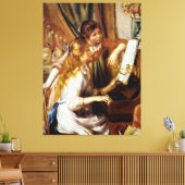 Meisjes aan de Piano Canvas Afdruk (Insitu (Woonkamer))