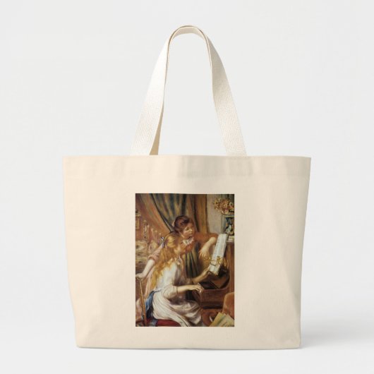 Meisjes aan de Piano Grote Tote Bag (Voorkant)