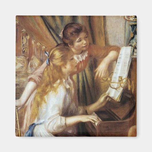 Meisjes aan de Piano Magneet (Voorkant)