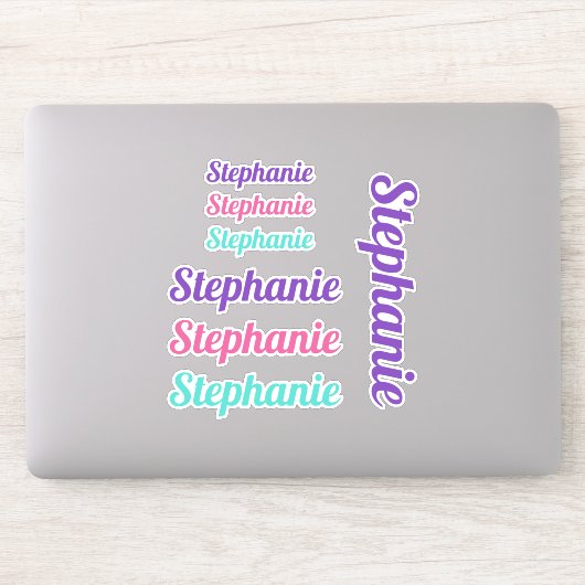 Meisjes Aangepaste naam Vinyl Decals Gepersonalise Sticker (Computer)