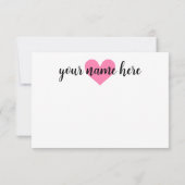 Meisjes — Aangepersonaliseerde hartritekaarten Bedankkaart (Achterkant)