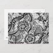 Meisjes Abstracte Floral Briefkaart (Voorkant / Achterkant)