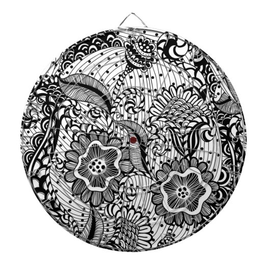 Meisjes Abstracte Floral Dartbord (Voorkant)