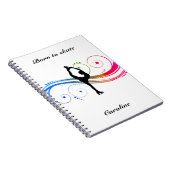 Meisjes Afbeelding Aangepaste spiraalfoto Notitieb Notitieboek (Rechterzijde)