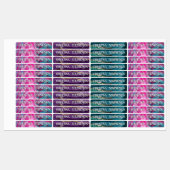 Meisjes Agate Marmeren School Naam Kinderopvang Labels (Vel)