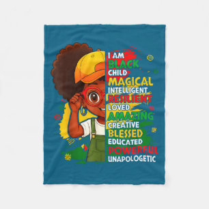 Meisjes Am Black History Month Afrikaans Fleece Deken