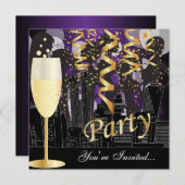 Meisjes avond uit verjaardagsfeestje | Metallisch  Kaart (Voorkant / Achterkant)