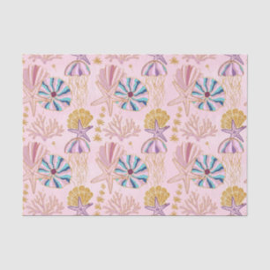 Meisjes Baby Roze onder het Zee Glittery Tissuepapier