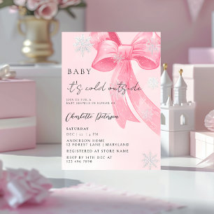 Meisjes baby shower dennenbomen Winter Strik coque Kaart