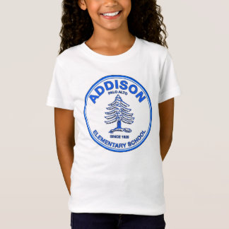 Meisjes' Babydoll T-shirt, Blauwe logo T-shirt