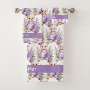 Meisjes badhanddoekenset voor baby en peuter Eig Bad Handdoek