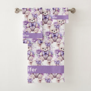 Meisjes badhanddoekenset voor baby en peuter Eig Bad Handdoek