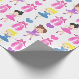 Meisjes Ballet Dansers en Schoenen Patroon Cadeaupapier