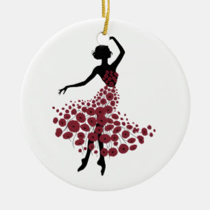 Meisjes Ballet Recitals Ballerina Floral Dance Pra Keramisch Ornament