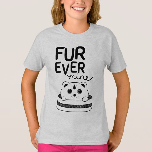 Meisjes' Basic T-Shirt (Voorkant)