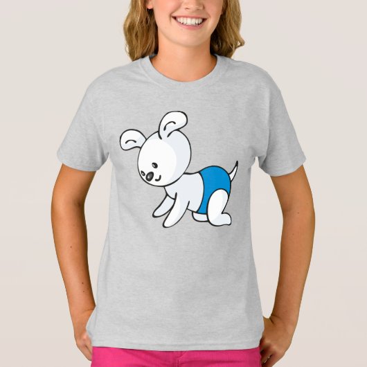 Meisjes' Basic T-Shirt (Voorkant)