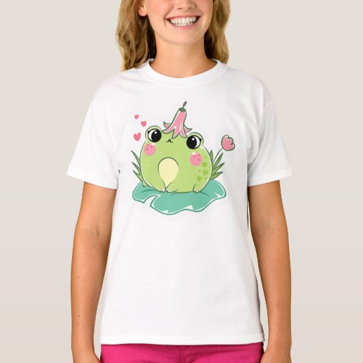 Meisjes' Basic T-Shirt (Voorkant)
