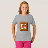 Meisjes Basis T-shirt CHOCOLADE CANADA (Voorkant volledig)